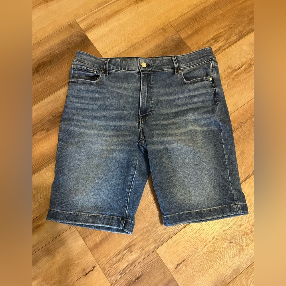 White House Black Market Denim Bermuda Shorts
